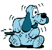 Gif animé puces chien